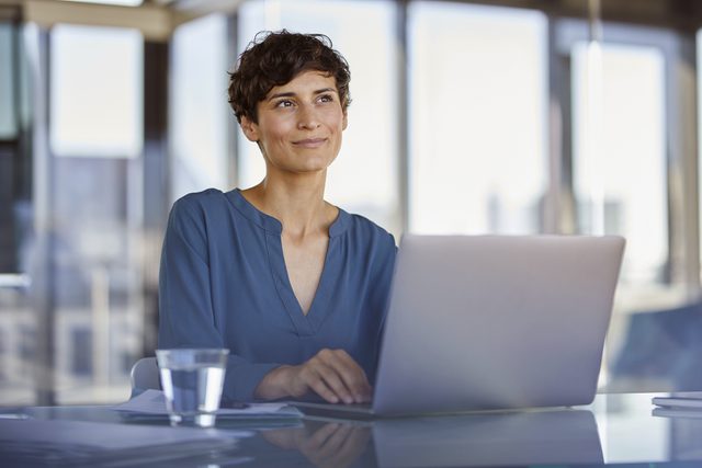 woman at work