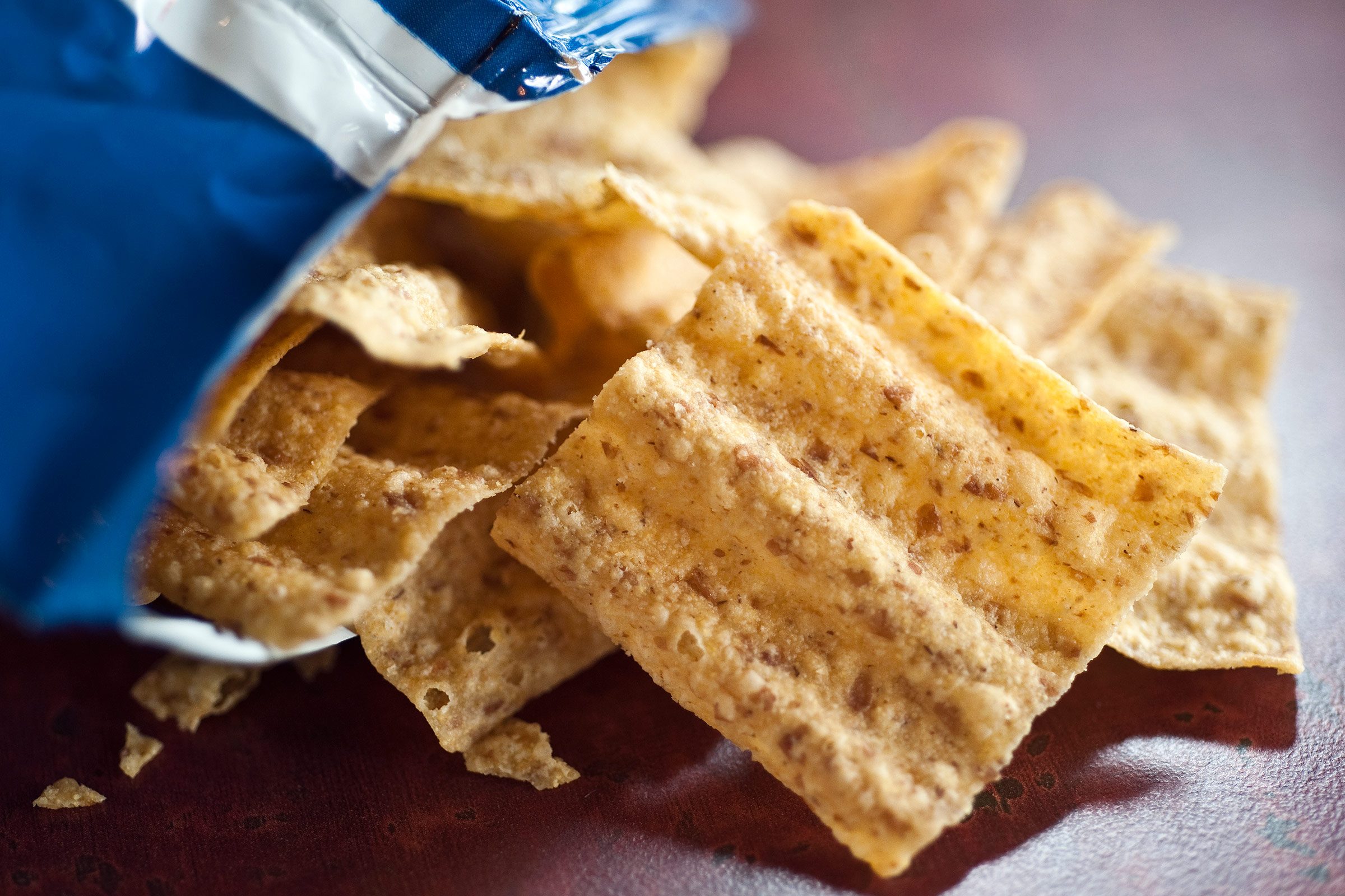 open bag of chips