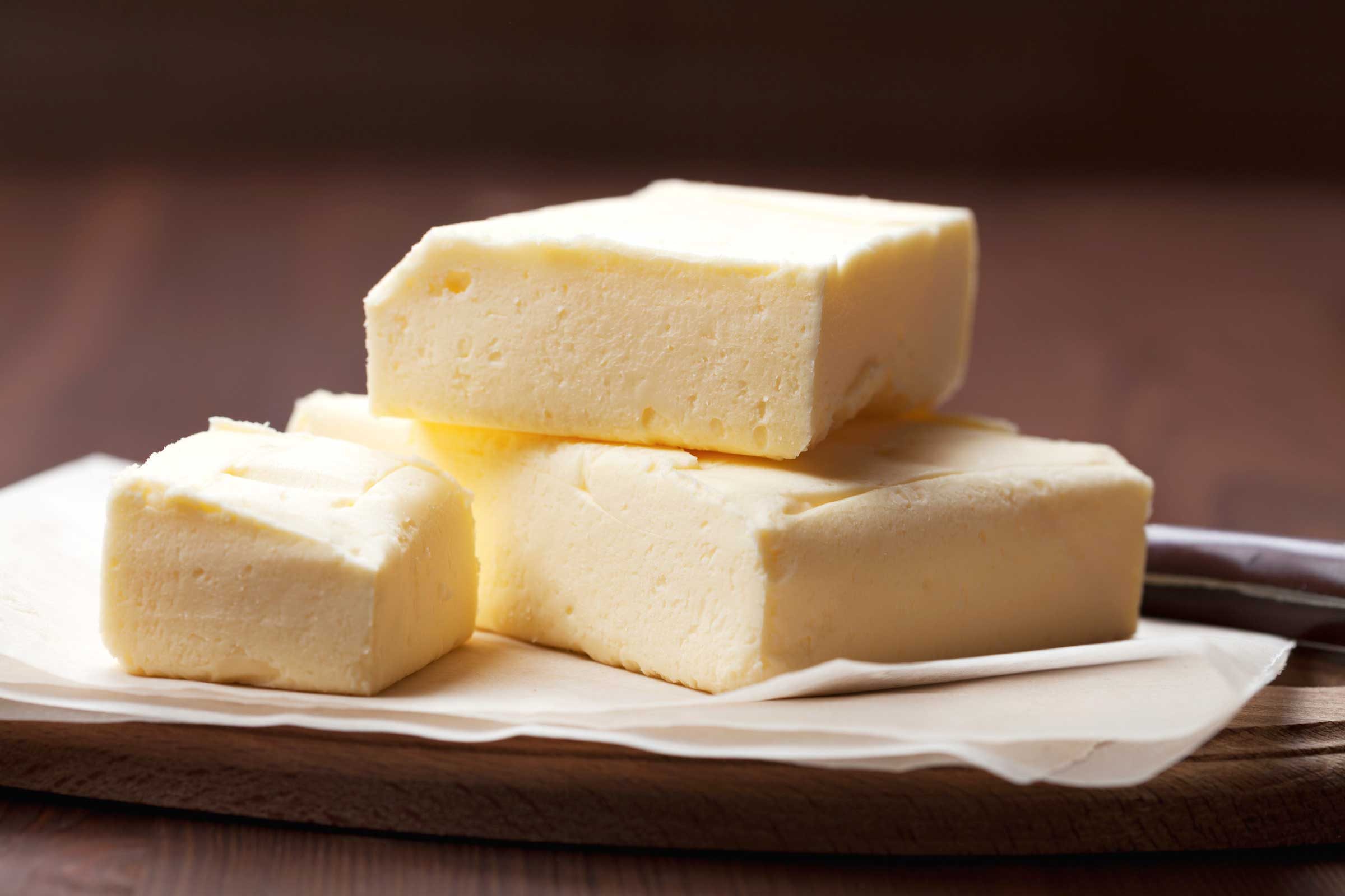 Blocks of butter.