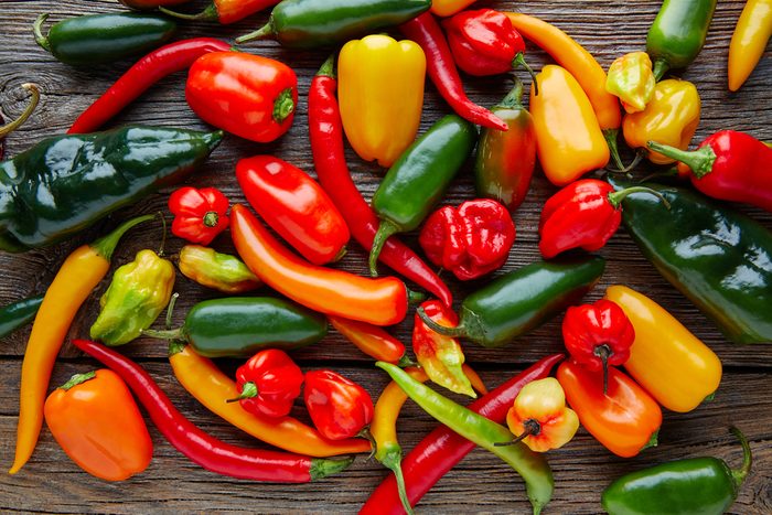 mix of hot peppers