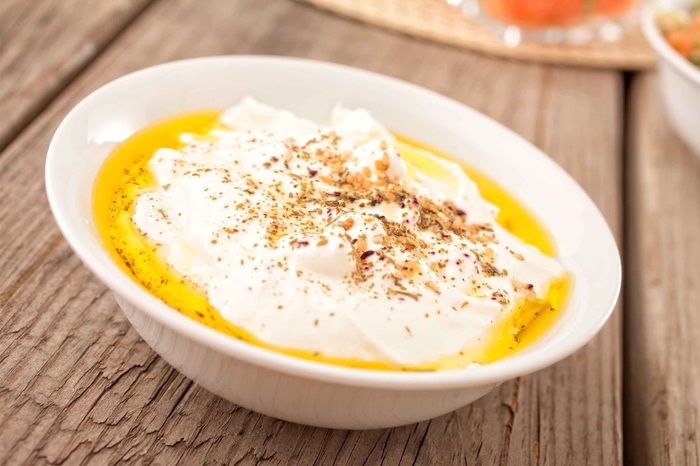 bowl of yogurt
