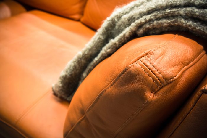 couch and blanket