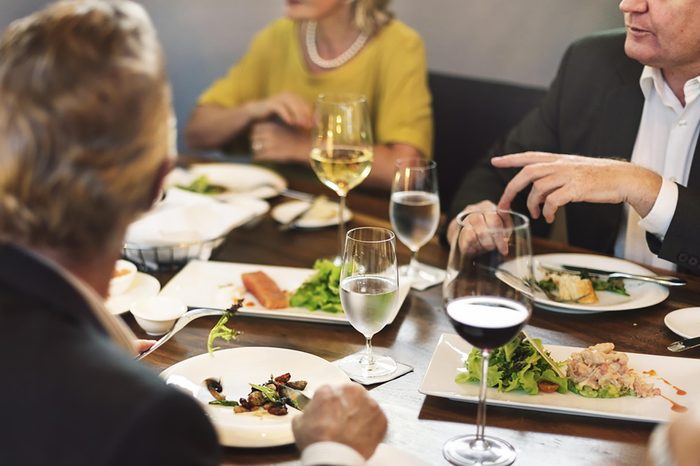 people eating dinner