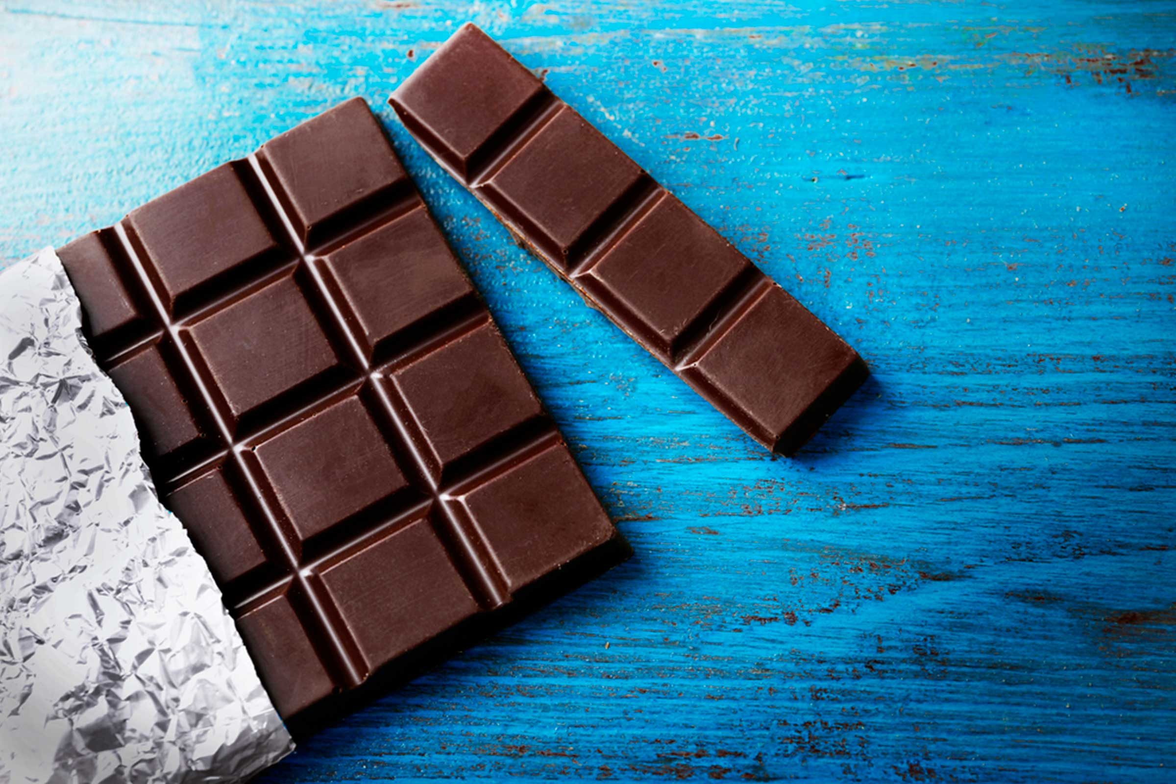 dark chocolate squares