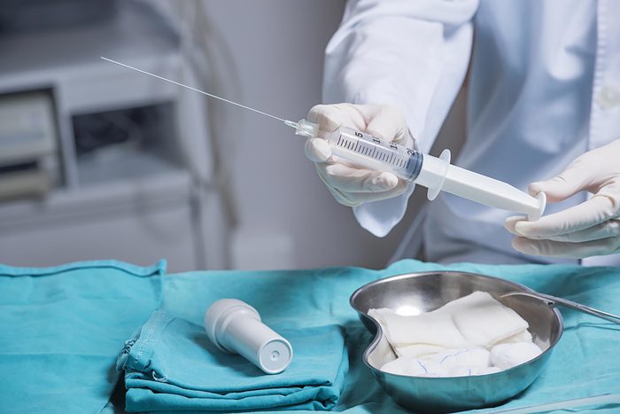 Amniocentesis needle