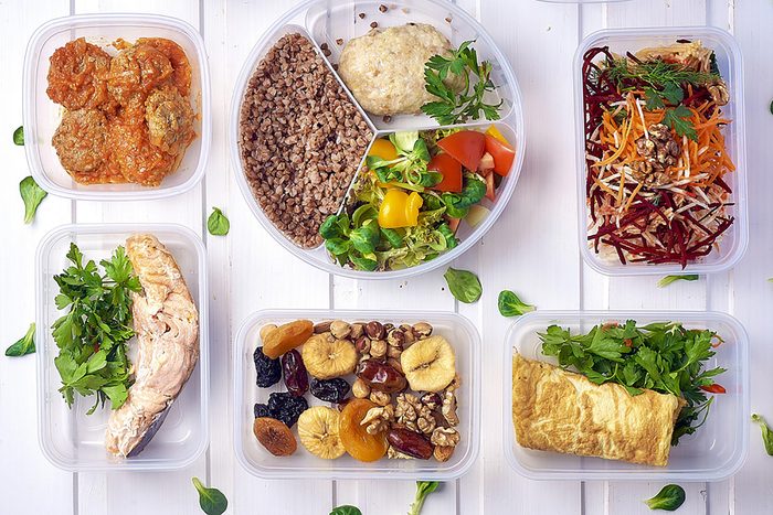 healthy meals in dishes