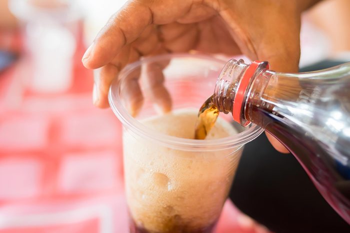 soda in cup
