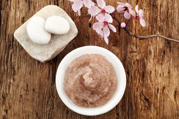 Exfoliate in dish