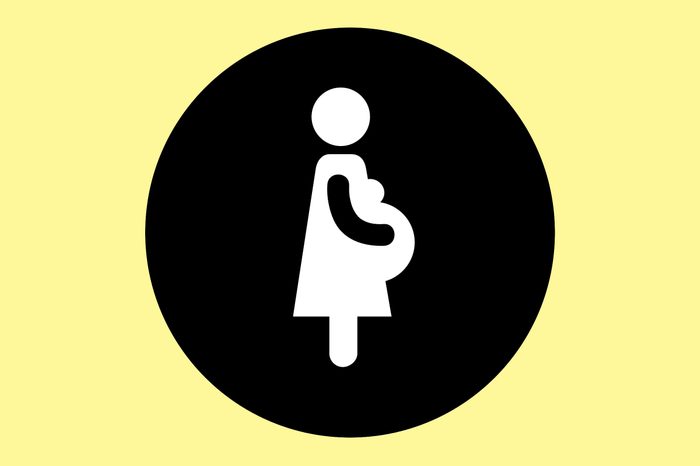 Illustration of a pregnant woman.