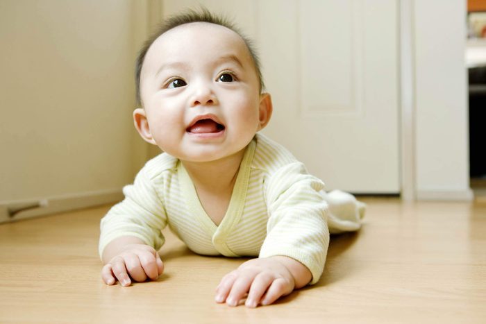 Crawling baby.