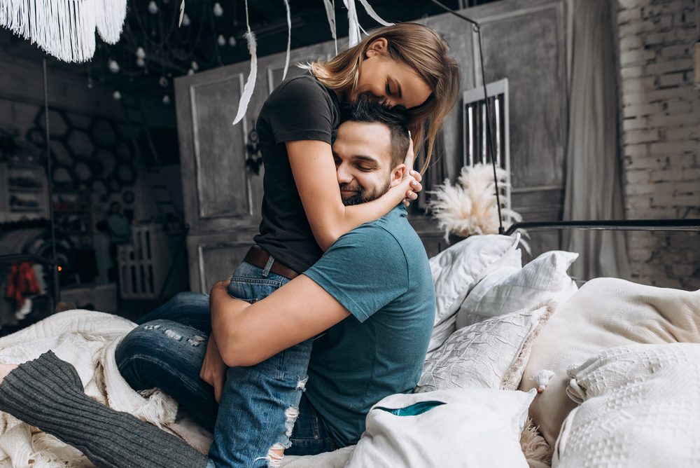 couple hugging