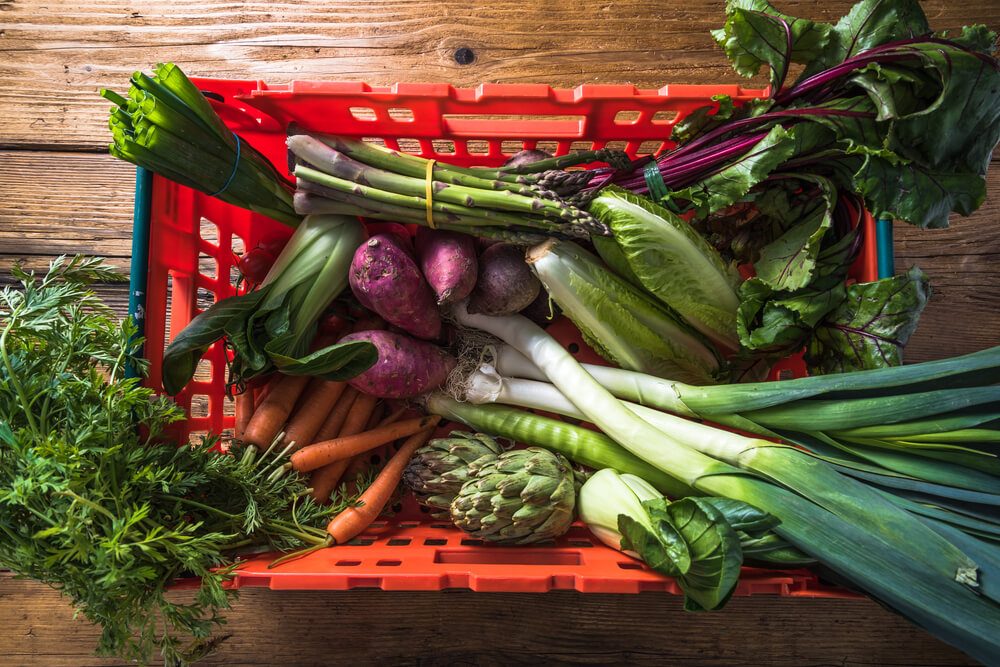 crate of fresh produce