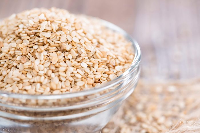 Bowl of sesame seeds