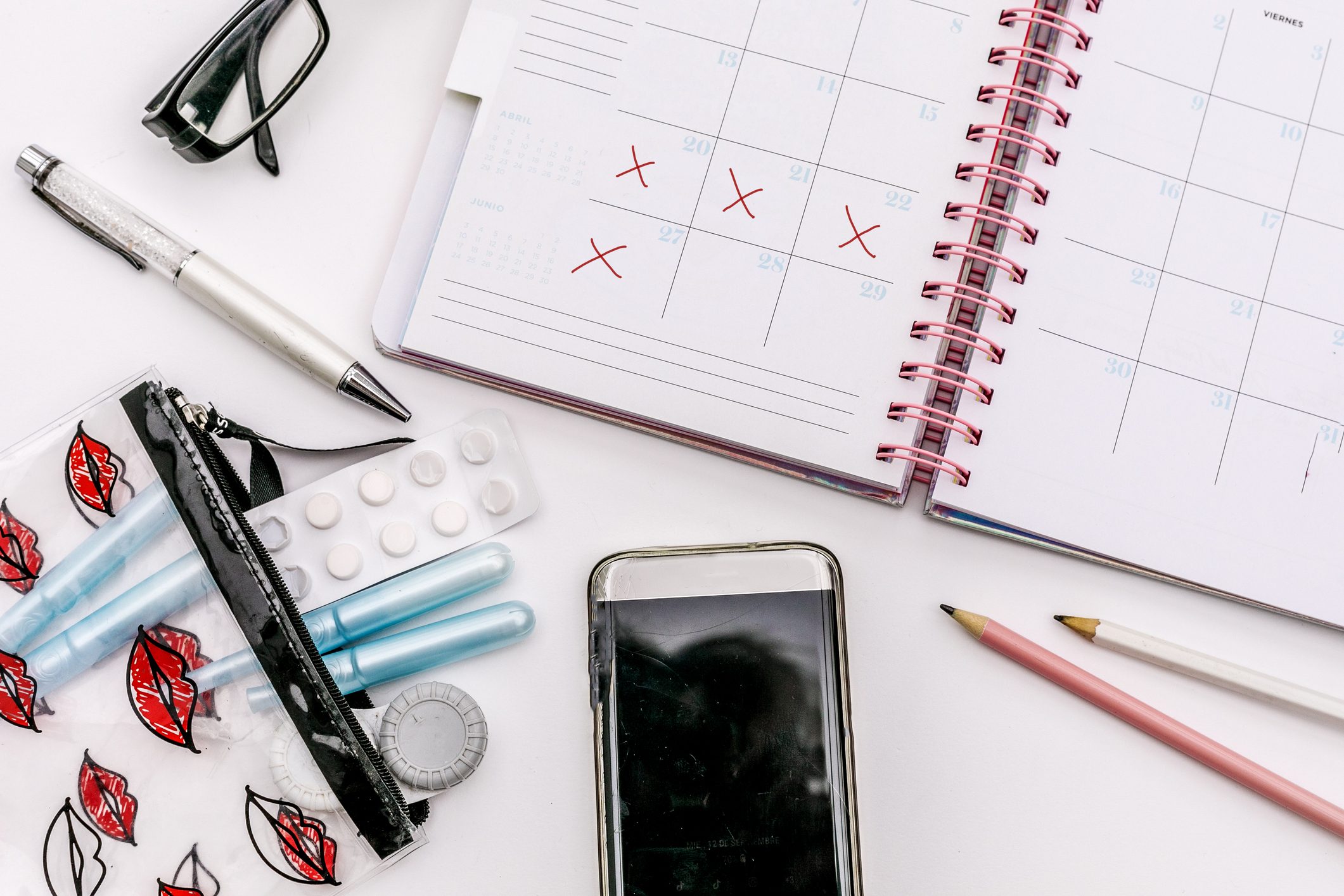 period menstruation schedule cycle planner