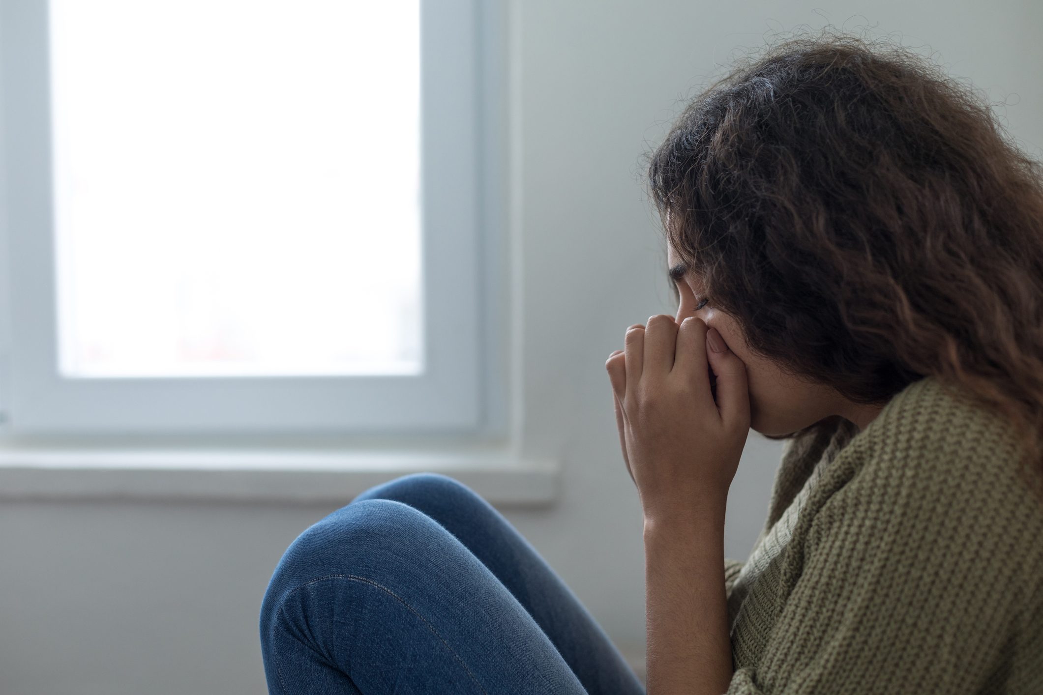 young girl having a panic attack