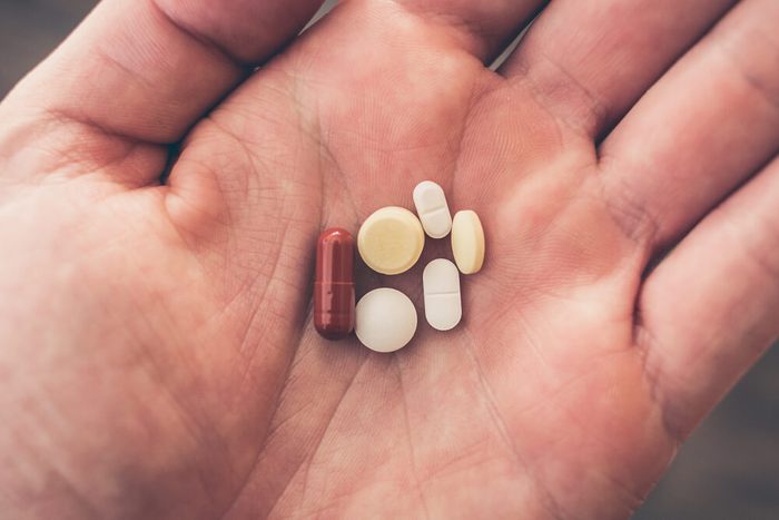 intake of tablets.