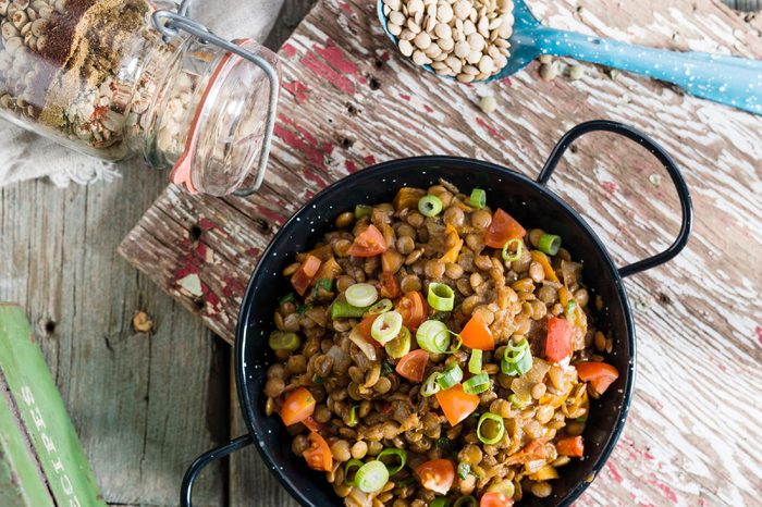 Southern Tex Mex Spiced Lentils.