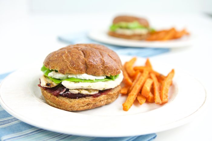 Turkey Cranberry Sandwich.