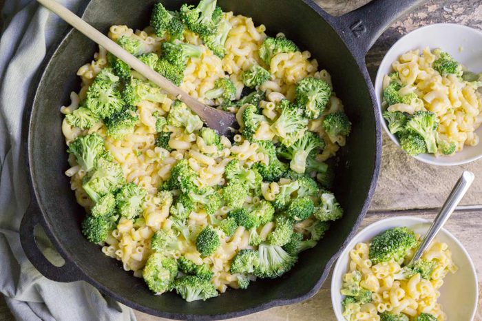 Broccoli Cheddar Mac 'N Cheese.
