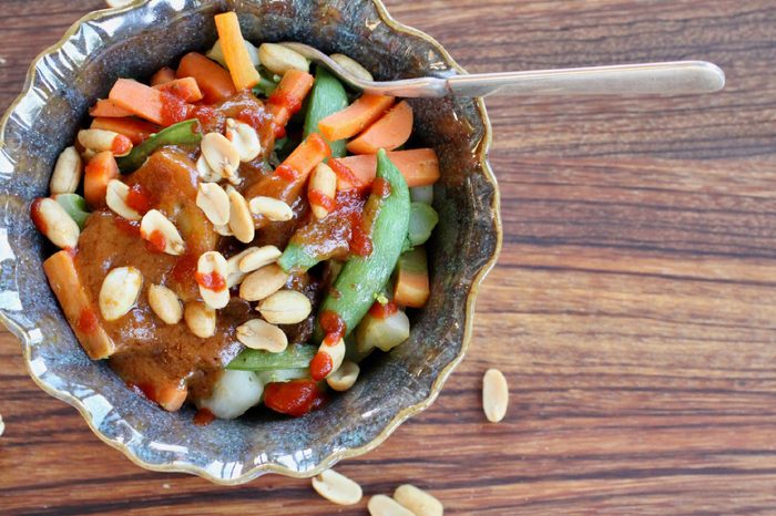 Peanut Asian Rice Bowl.