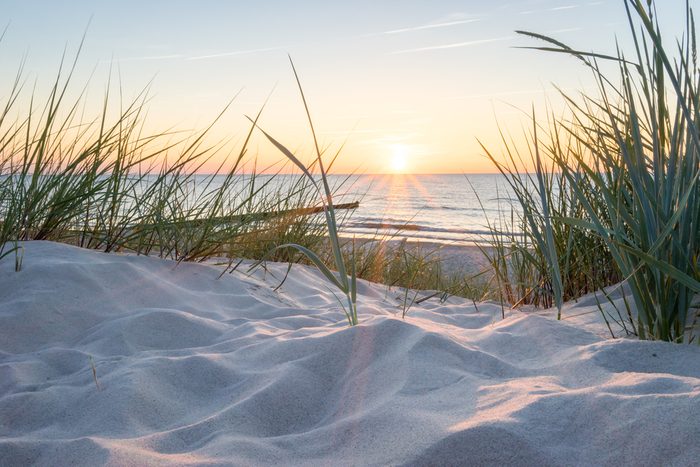 Sunset at the Baltic sea