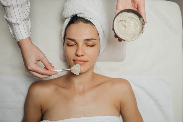 woman getting a skin treatment
