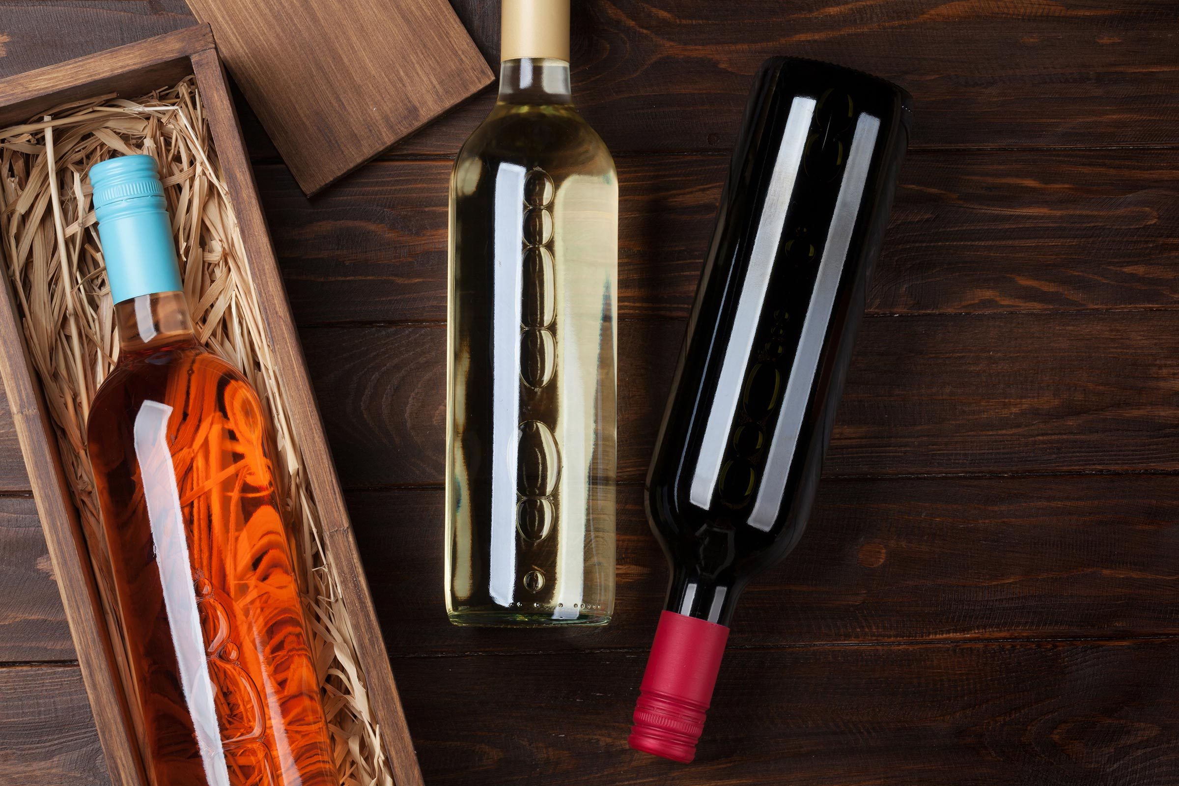 wine bottles
