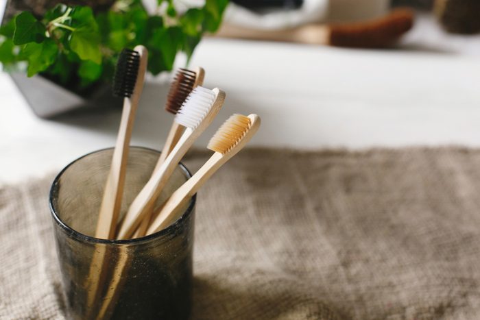 toothbrushes in cup