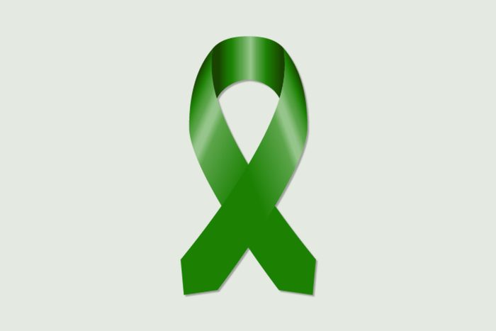 green ribbon for liver cancer