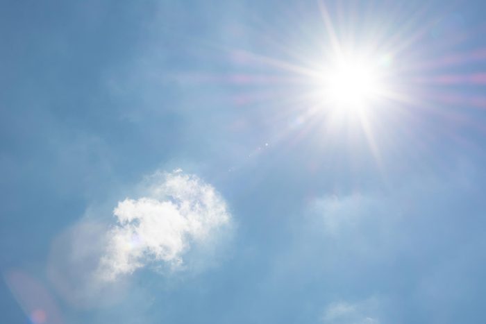 sun flare sky