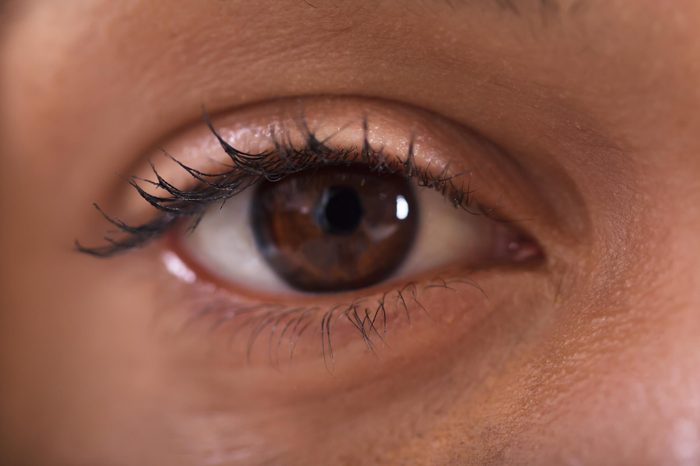 Closeup image of a brown eye.