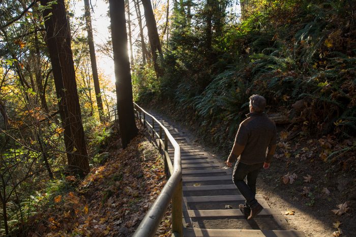 man hiking dealing with dating rejection