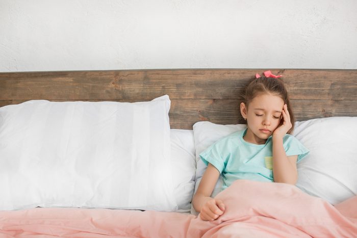 Young teenager girl alone at home childhood