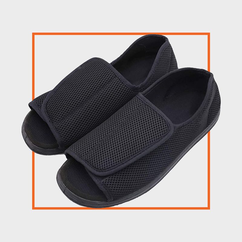 Secret Slippers Men's Open Toe Diabetic Recovery Slippers