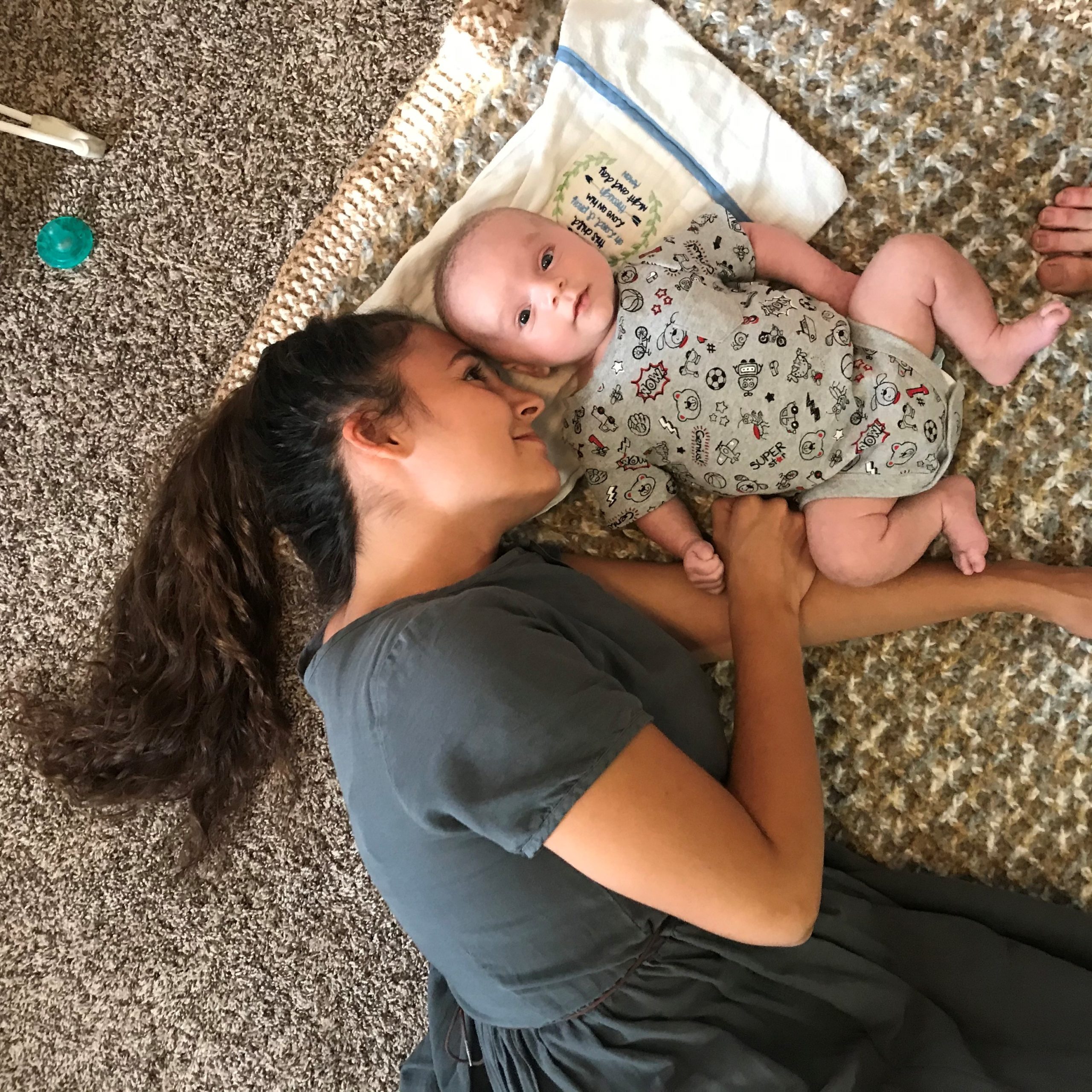 Sarah-Grace Richardson and her baby