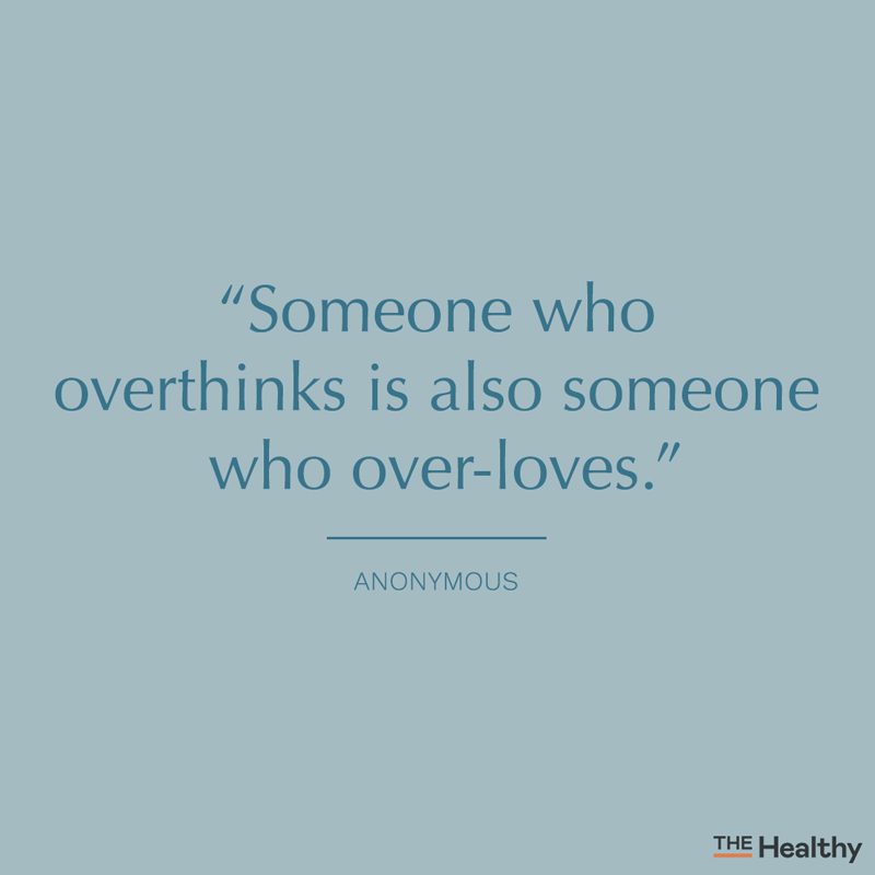 overthinking quote card