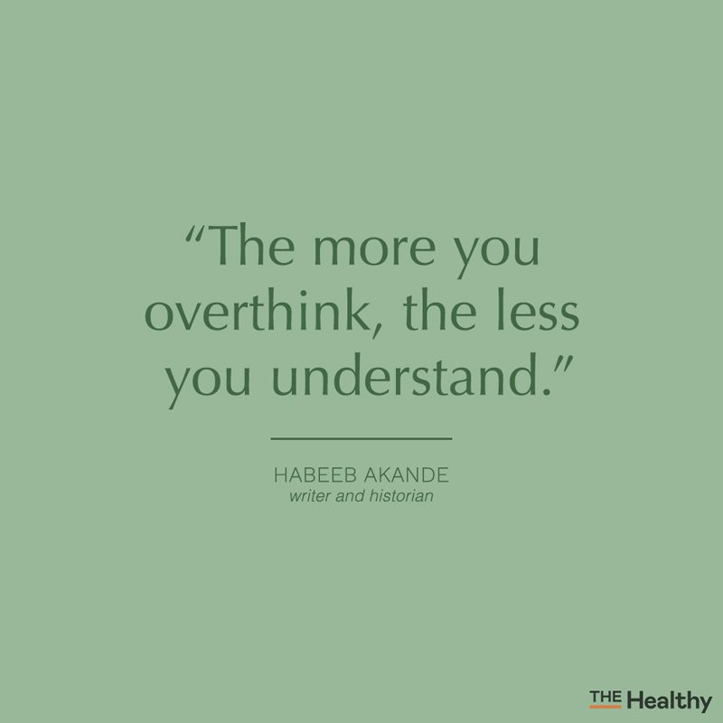 overthinking quote card