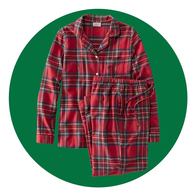 Womens Scotch Plaid Flannel Pajamas