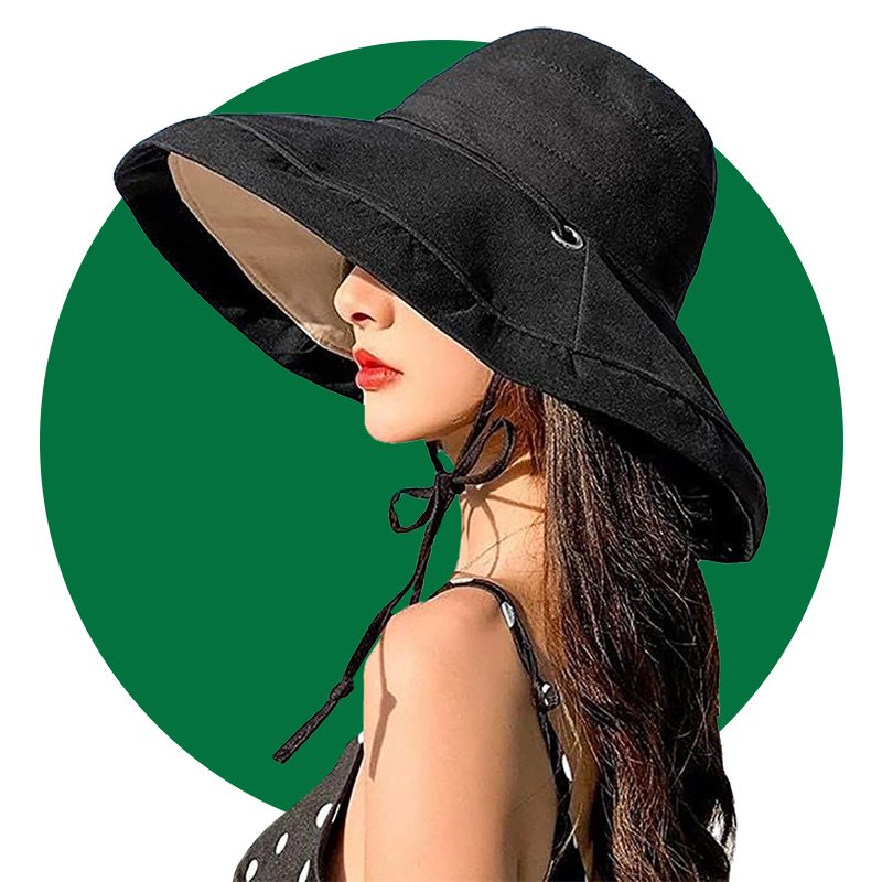 Caistra Womens Sun Hat Packable Reversible Bucket Hat Uv Sun Protection Wide Brim Hat