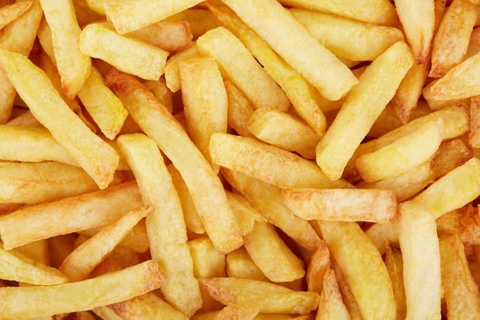 French fries as a background