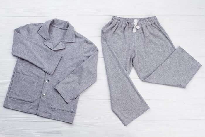 Boys' pajama set on white