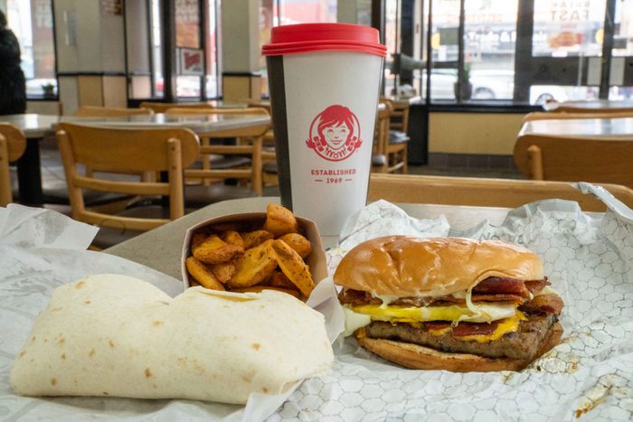 Wendy's breakfast sandwich